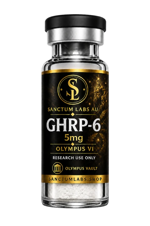 GHRP-6 Acetate Sanctum Labs AU vial render