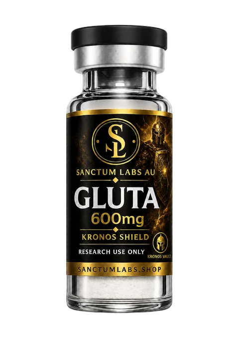 Glutathione Sanctum Labs AU vial render