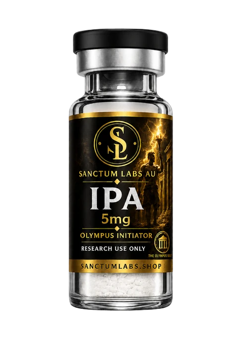 Ipamorelin Sanctum Labs AU vial render