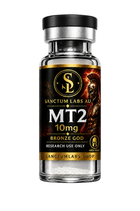 MT-2 (Melanotan 2) Sanctum Labs AU vial render