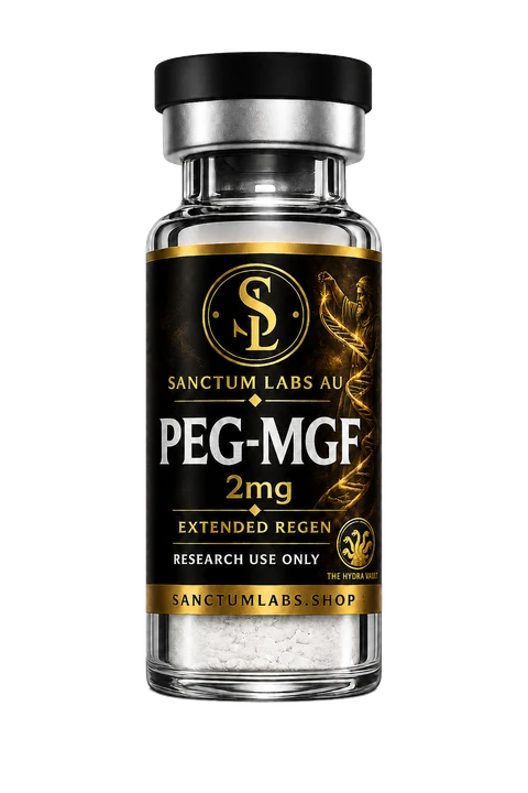 PEG MGF Sanctum Labs AU vial render