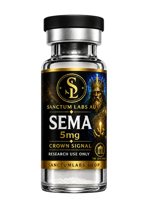 Semaglutide Sanctum Labs AU vial render