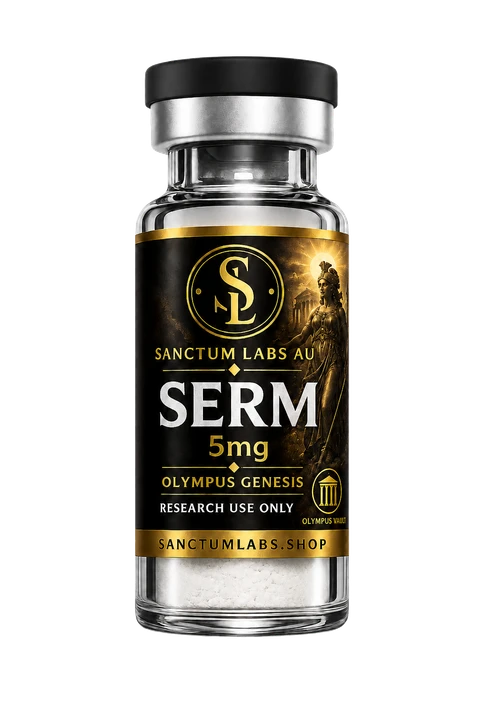 Sermorelin Acetate Sanctum Labs AU vial render
