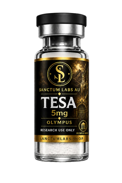 Tesamorelin Sanctum Labs AU vial render